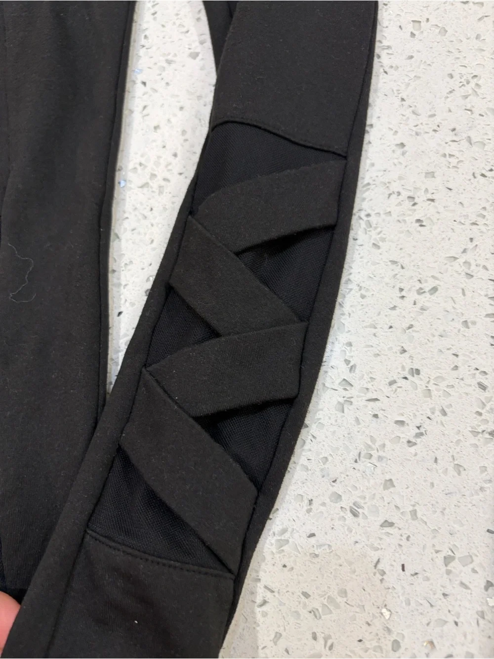 Justice Active Girls black leggings size 7/8
